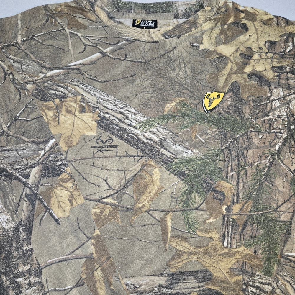 ScentBlocker Realtree Xtra Camo Shirt Mens L Long Sleeve Hunting S3 Gorpcore Tee